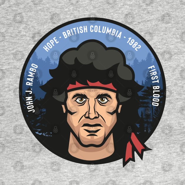 First blood badge - John J. Rambo by Playground